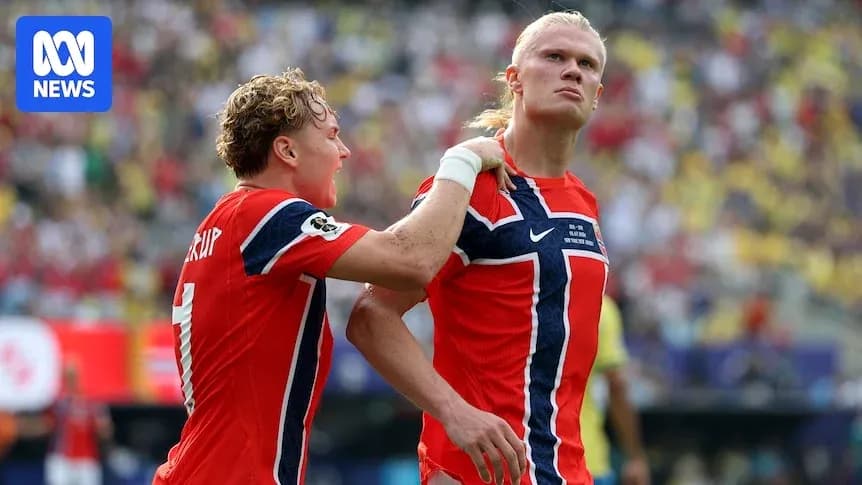 Norway players celebrating during a match