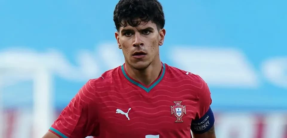 Player wearing Portugal jersey during a match
