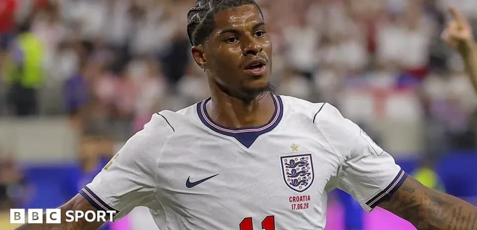 Player celebrating during England vs Croatia match