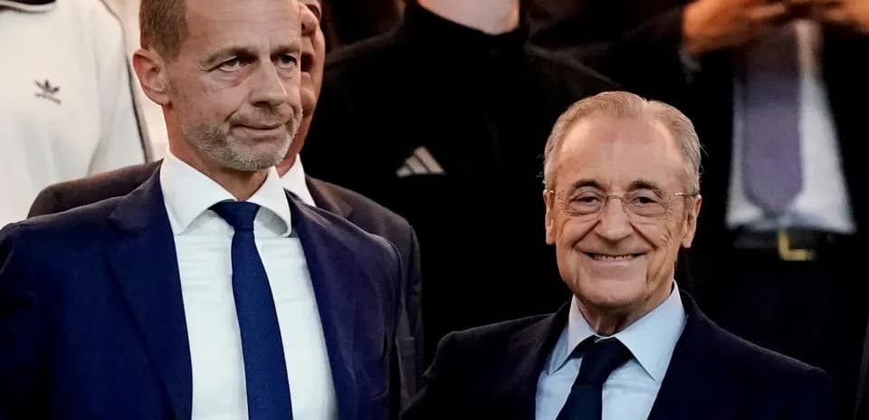 UEFA President and Real Madrid President together