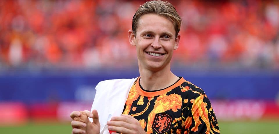Player wearing vibrant shirt during warm-up session
