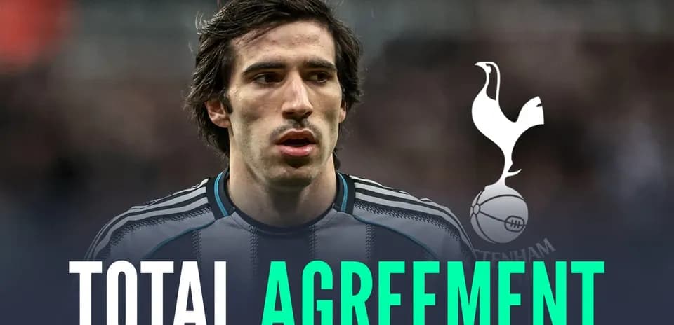 Player with Tottenham logo and text 'Total Agreement'