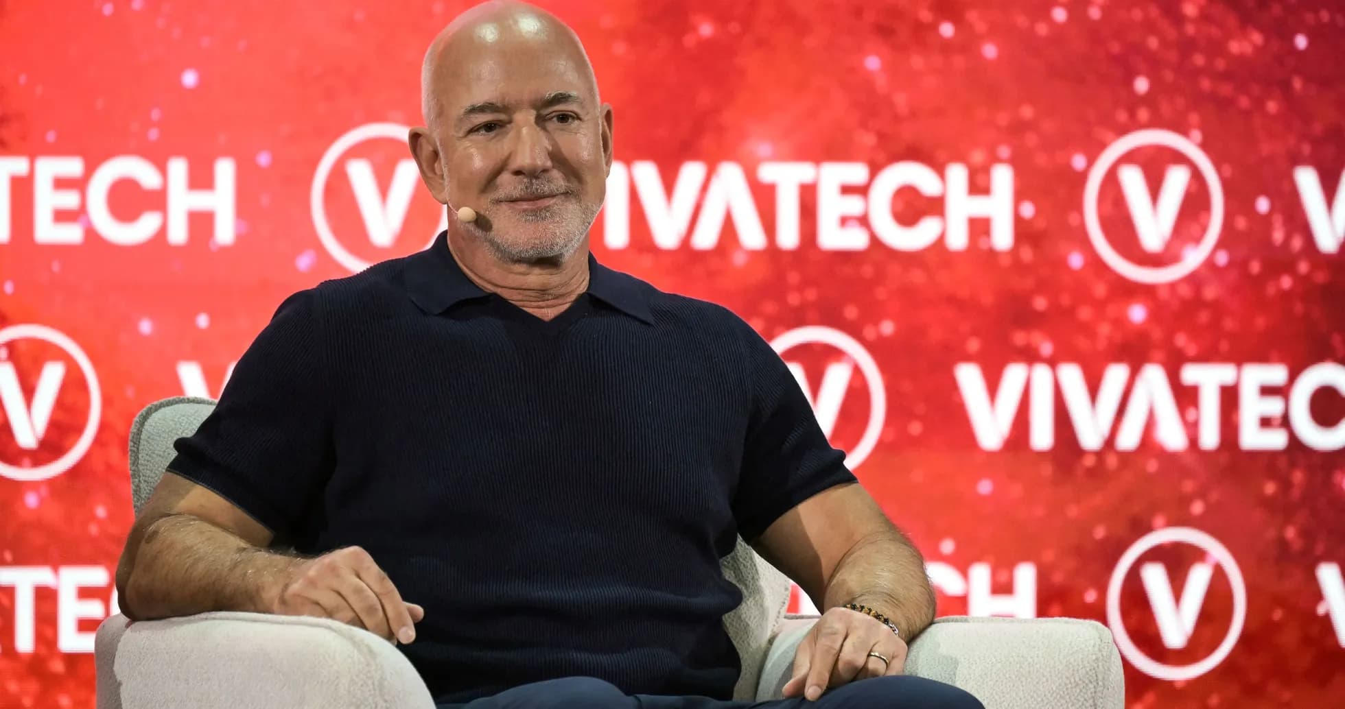 Speaker on stage at Vivatech event
