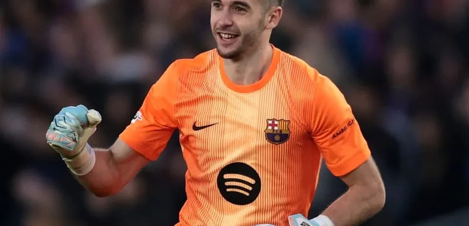 Goalkeeper celebrating during a match at stadium