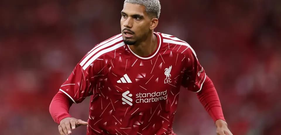 Player in Liverpool kit during training session