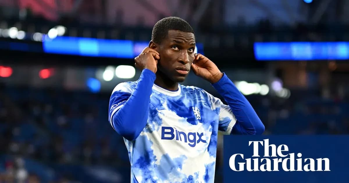 Player adjusting his headphones before the match