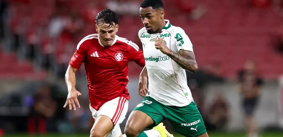 Two players sprinting during a football match