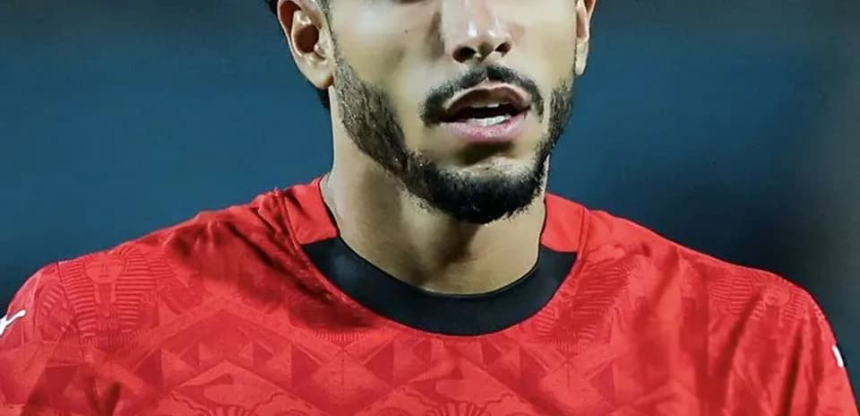 Player wearing Egypt jersey during a match
