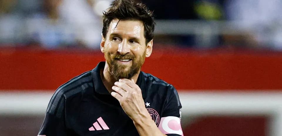 Player smiling during a soccer match