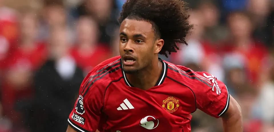 Player running during Manchester United match