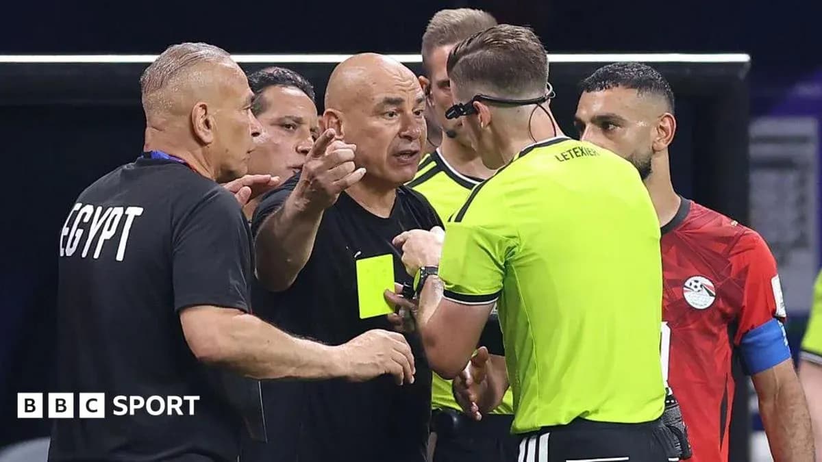 Coaches arguing with referee during match stoppage