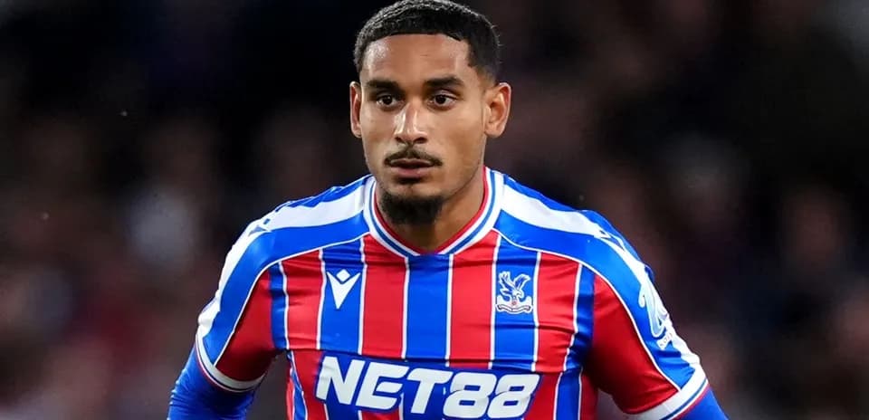 Player wearing Crystal Palace jersey on the field
