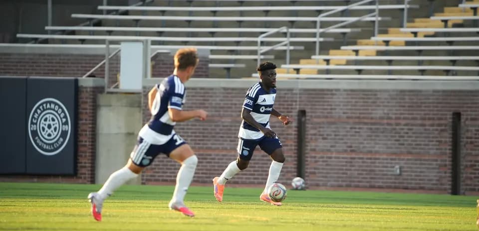 Chattanooga players during MLS Next Pro match