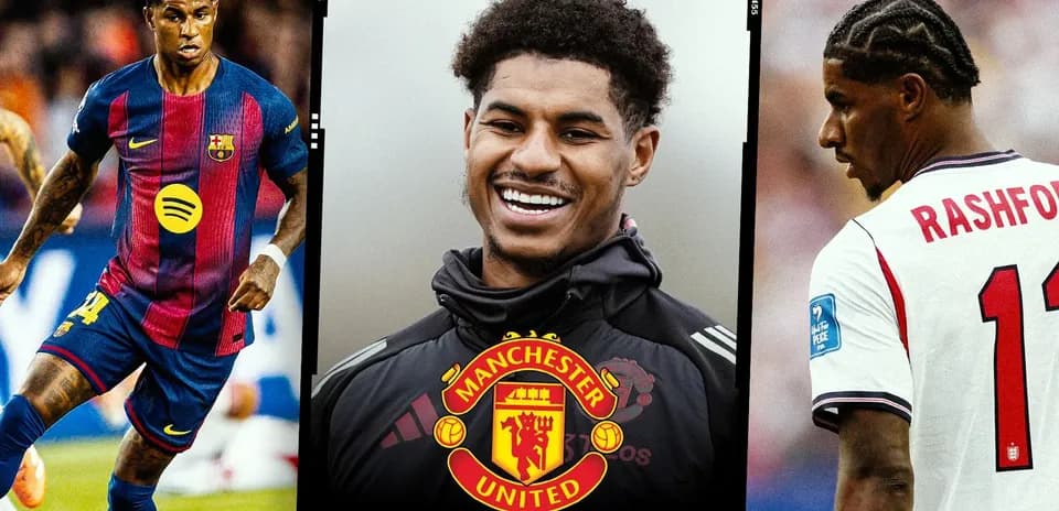 Marcus Rashford in Manchester United and England kits