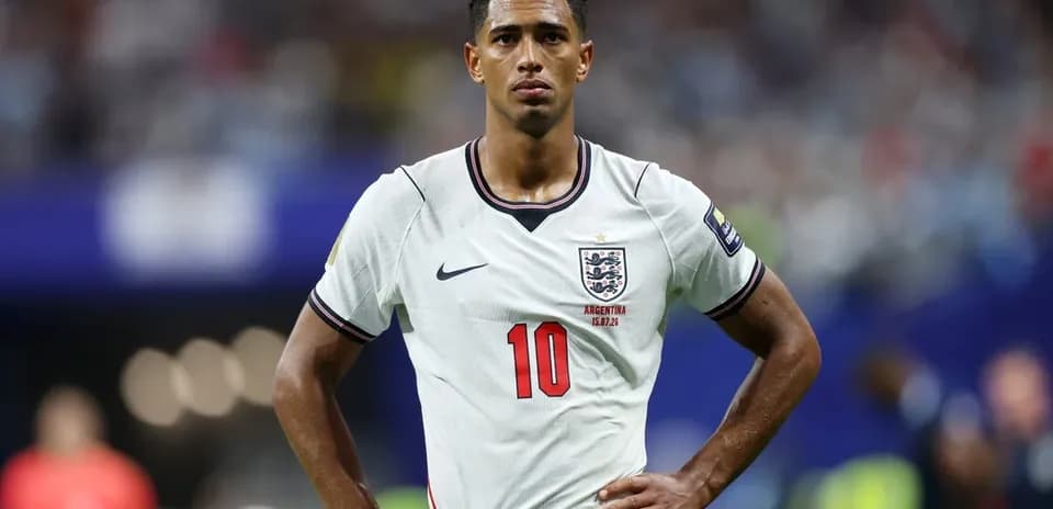 Player wearing England jersey during match