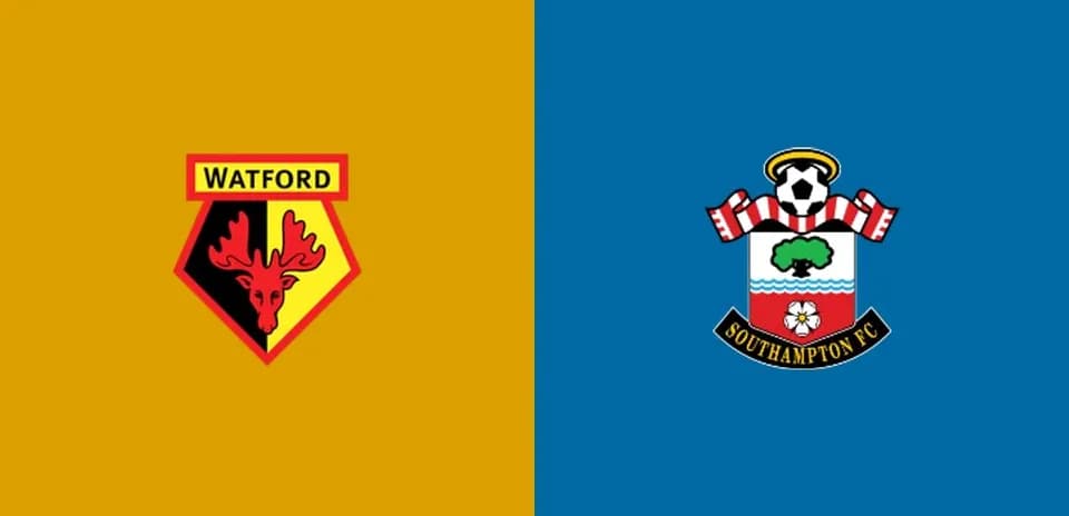 Watford and Southampton FC club logos side by side