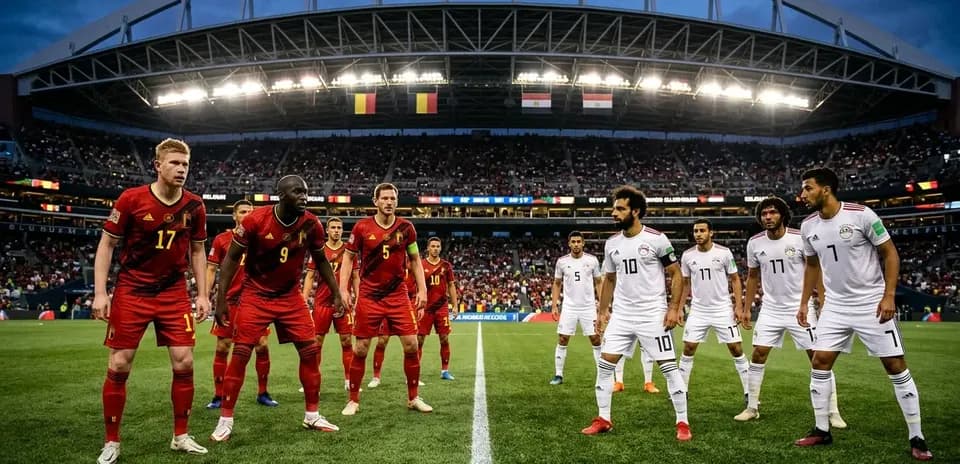 Belgium and Egypt players ready for match