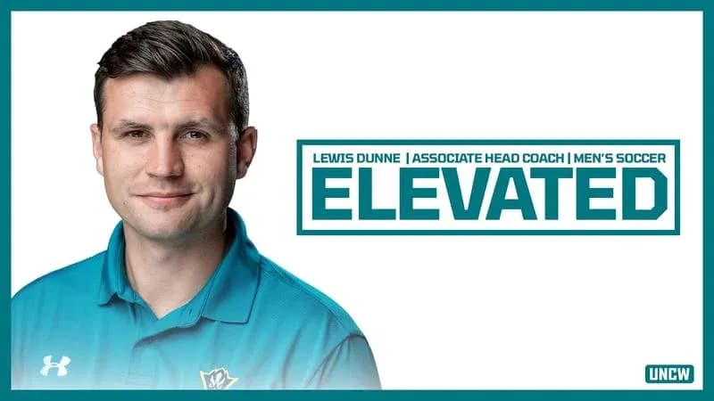 Lewis Dunne named associate head coach for men's soccer