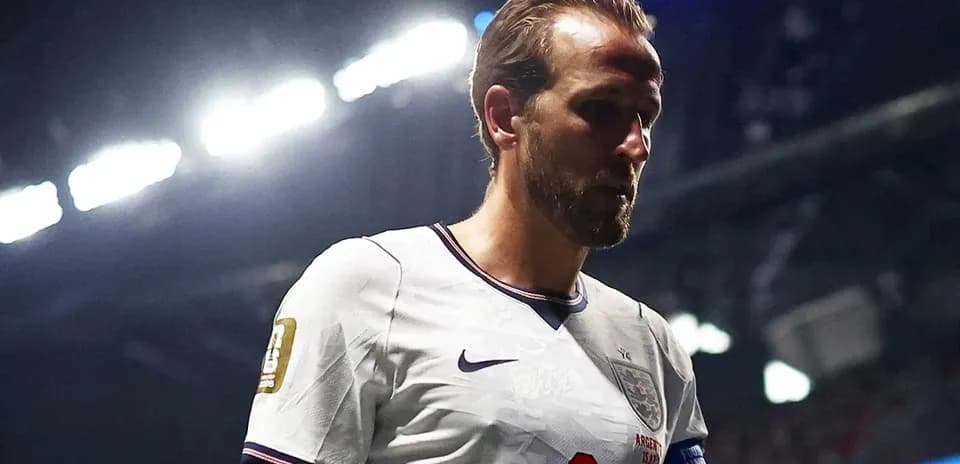 Player walking off the pitch in England kit