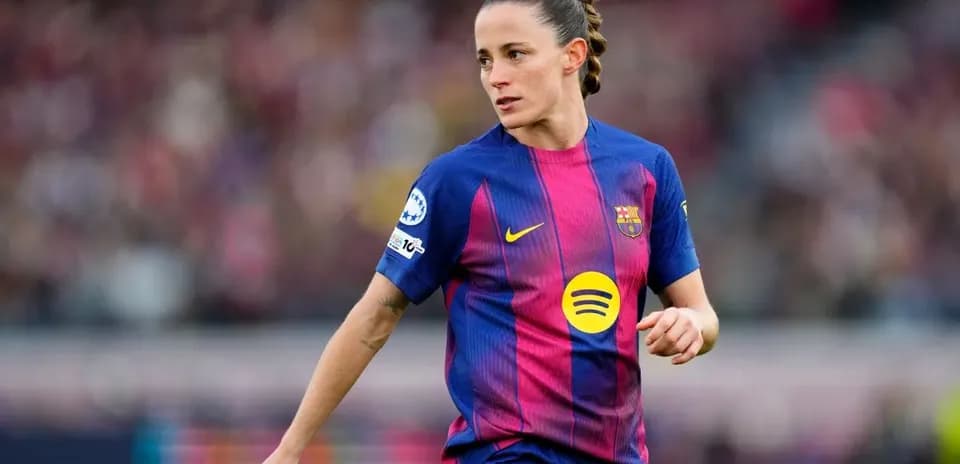 Player in FC Barcelona kit during match