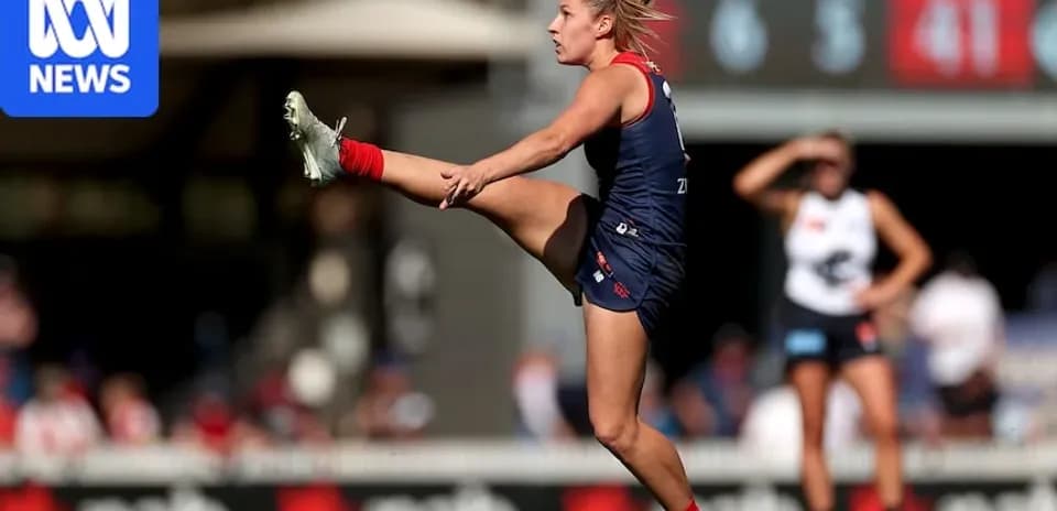 Player kicking the ball during a match