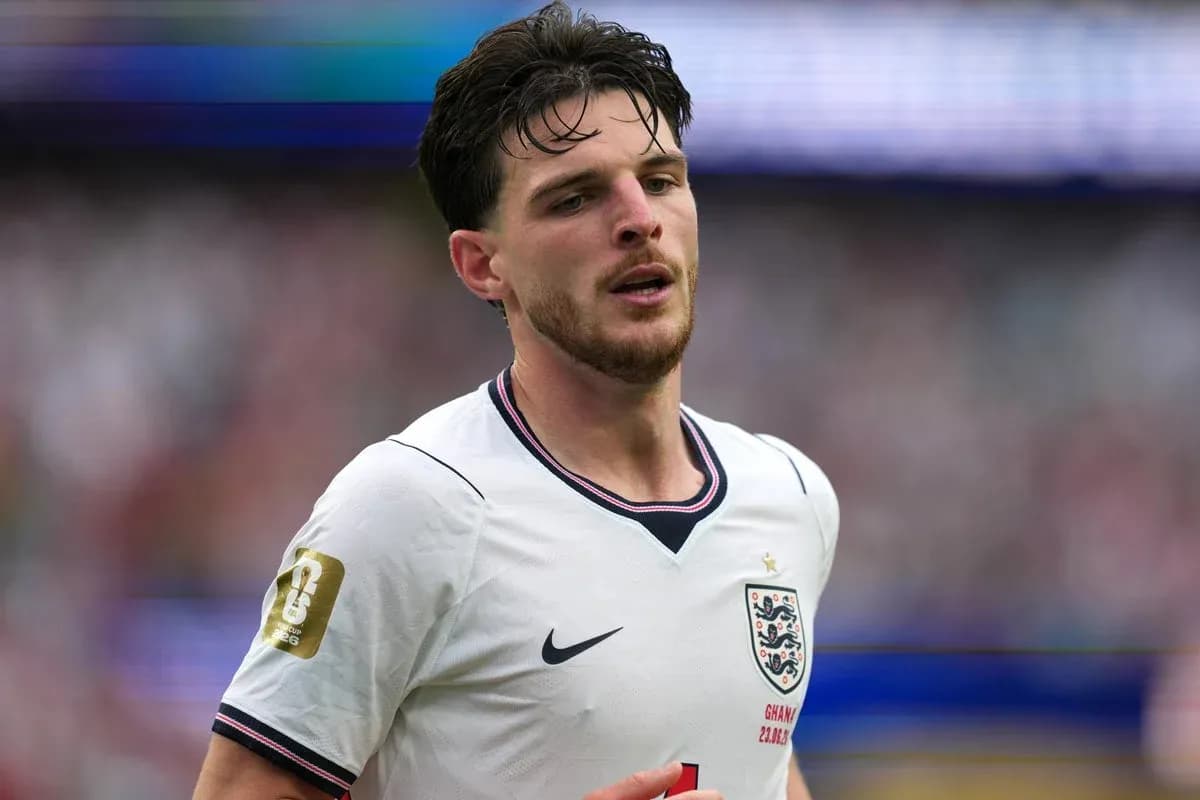 Player wearing England kit during match