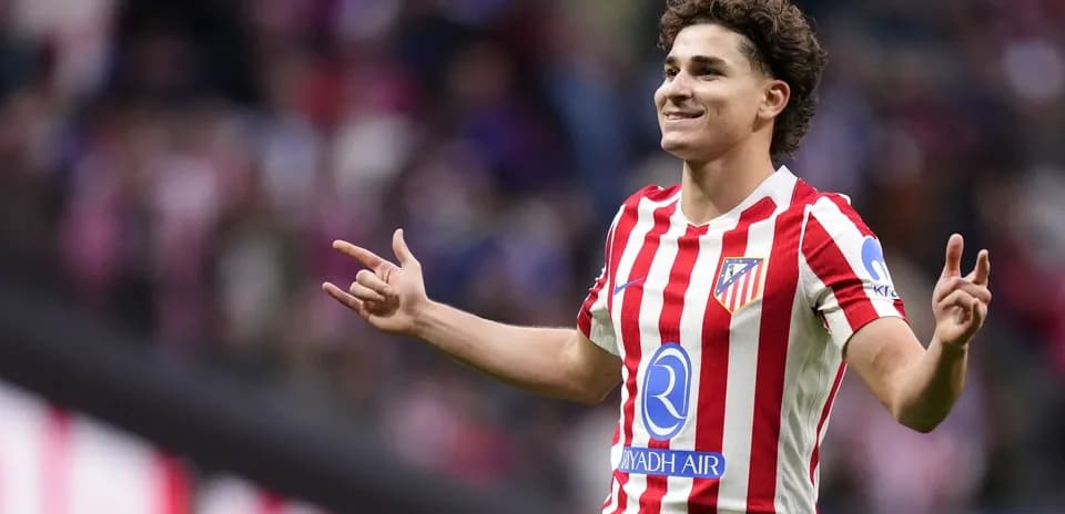 Atletico Madrid player celebrating during a match