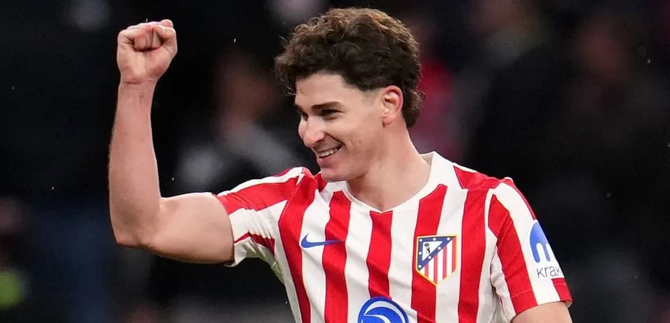 Atletico Madrid player celebrating during match