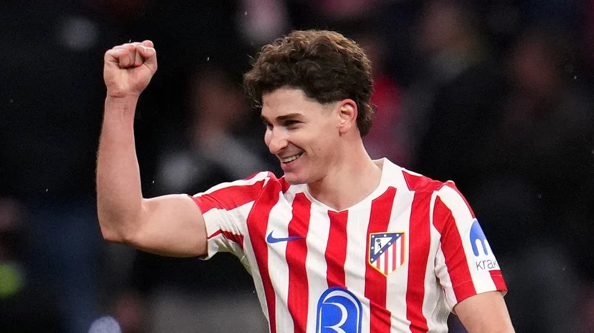 Atletico Madrid player celebrating during match