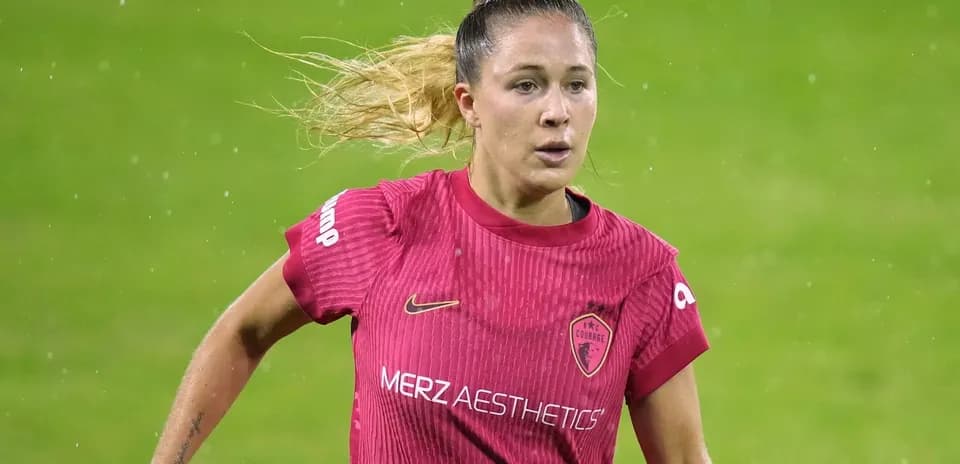 North Carolina Courage player in action during match