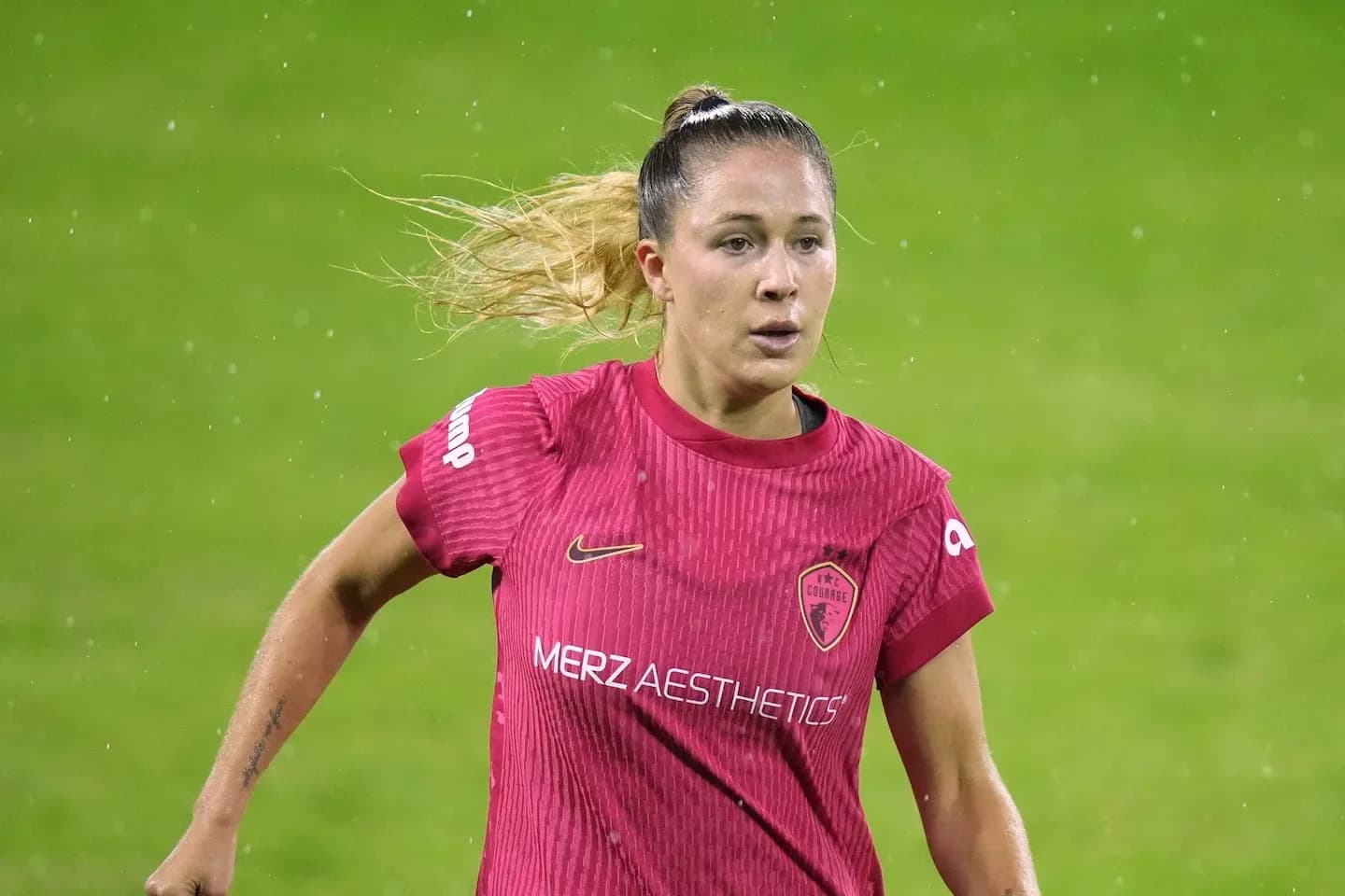 North Carolina Courage player in action during match