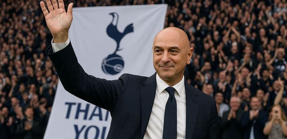 Man waving in front of cheering crowd at stadium