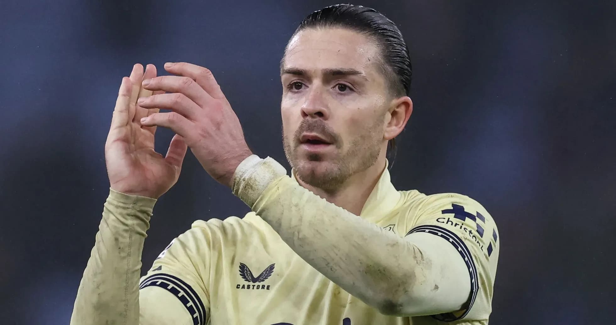 Player applauding fans wearing yellow jersey