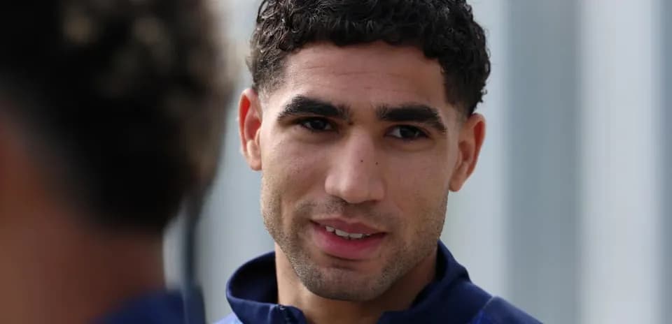 Football player during a training session outdoors