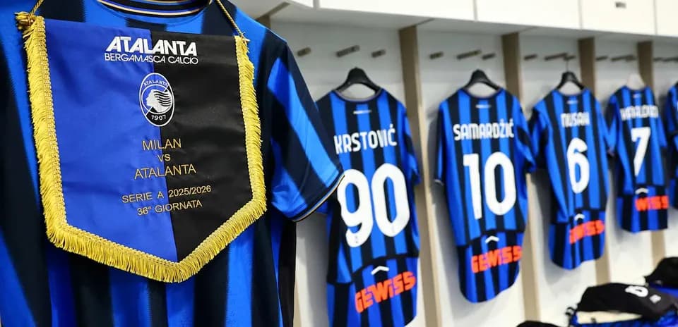 Atalanta jerseys displayed before Milan match
