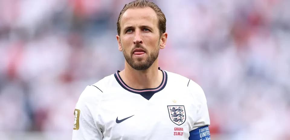 Player wearing England jersey during match