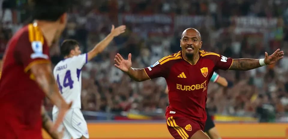 Player celebrating after scoring a goal during match