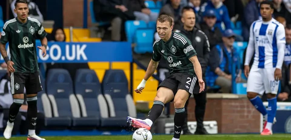 Player kicking a soccer ball during match