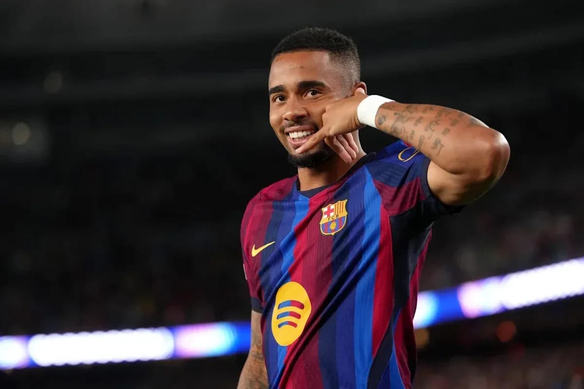 Player celebrating a goal with a phone gesture