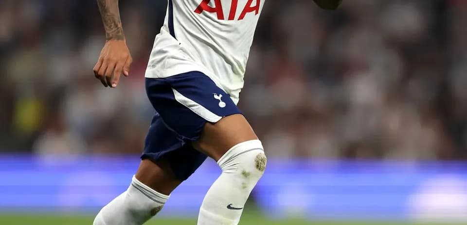 Player running with ball during Tottenham match