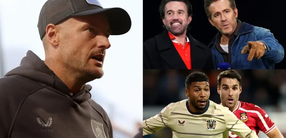Collage of football coach and players during match