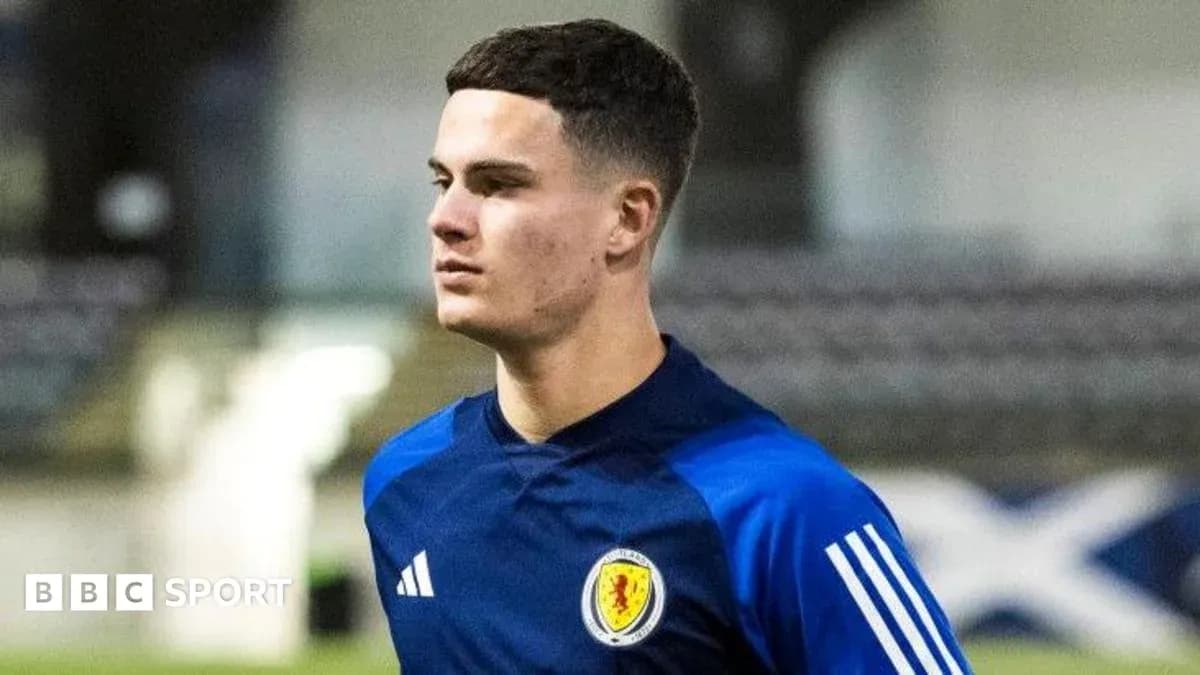 Player wearing Scotland jersey during training session