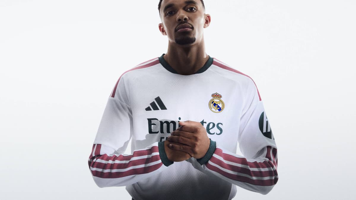 Player in Real Madrid jersey posing for photo