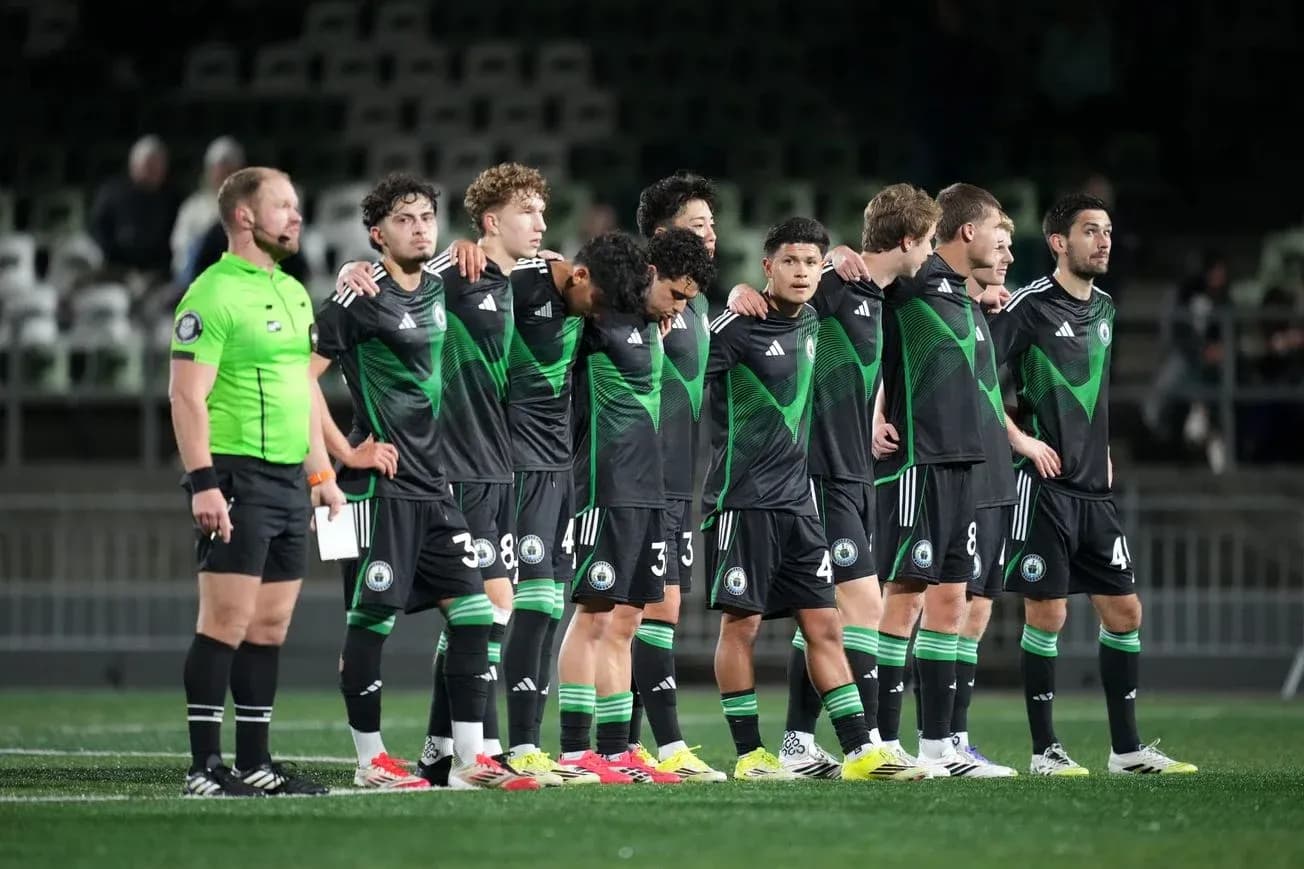 Tacoma Defiance players standing for national anthem