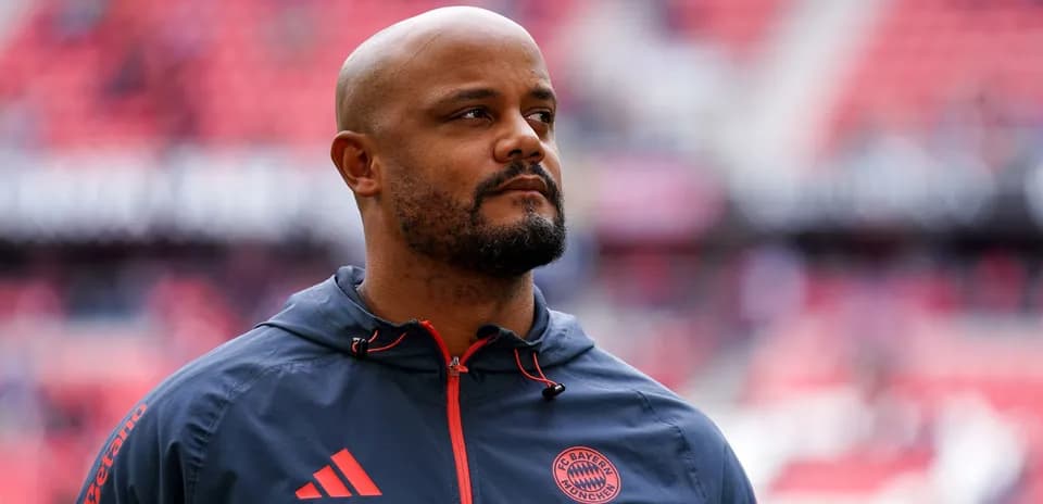 Bayern Munich staff member on the sidelines