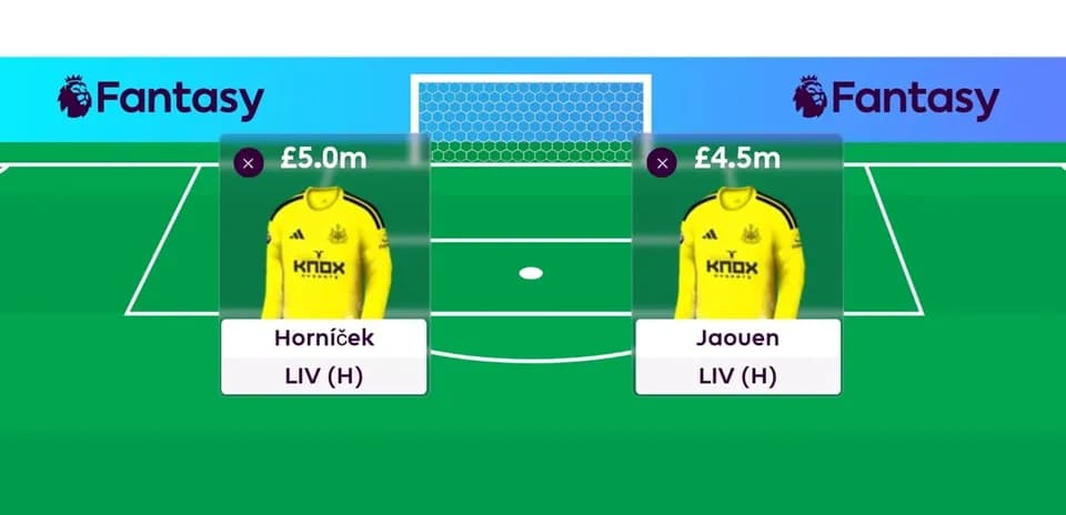 Fantasy football player selection for Liverpool match