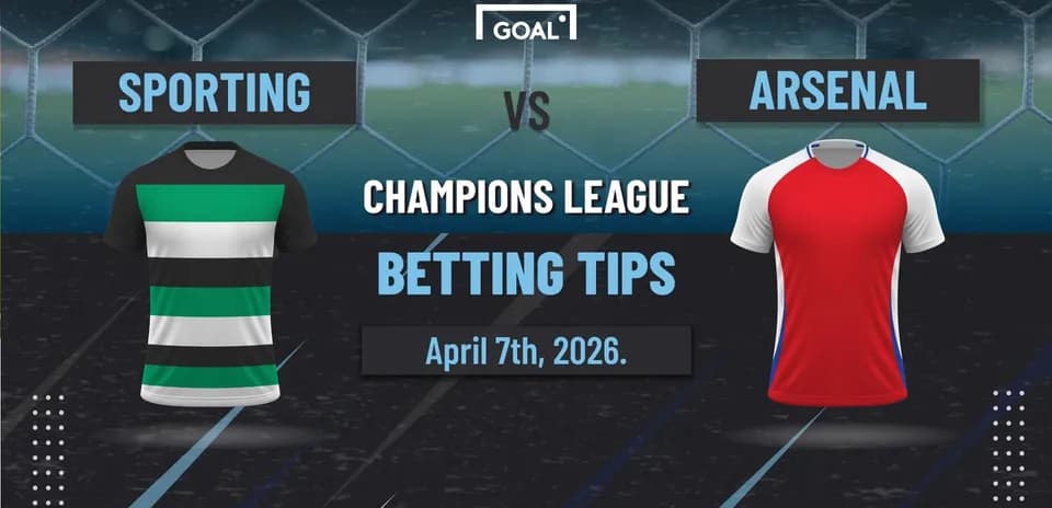 Sporting vs Arsenal Champions League betting tips graphic