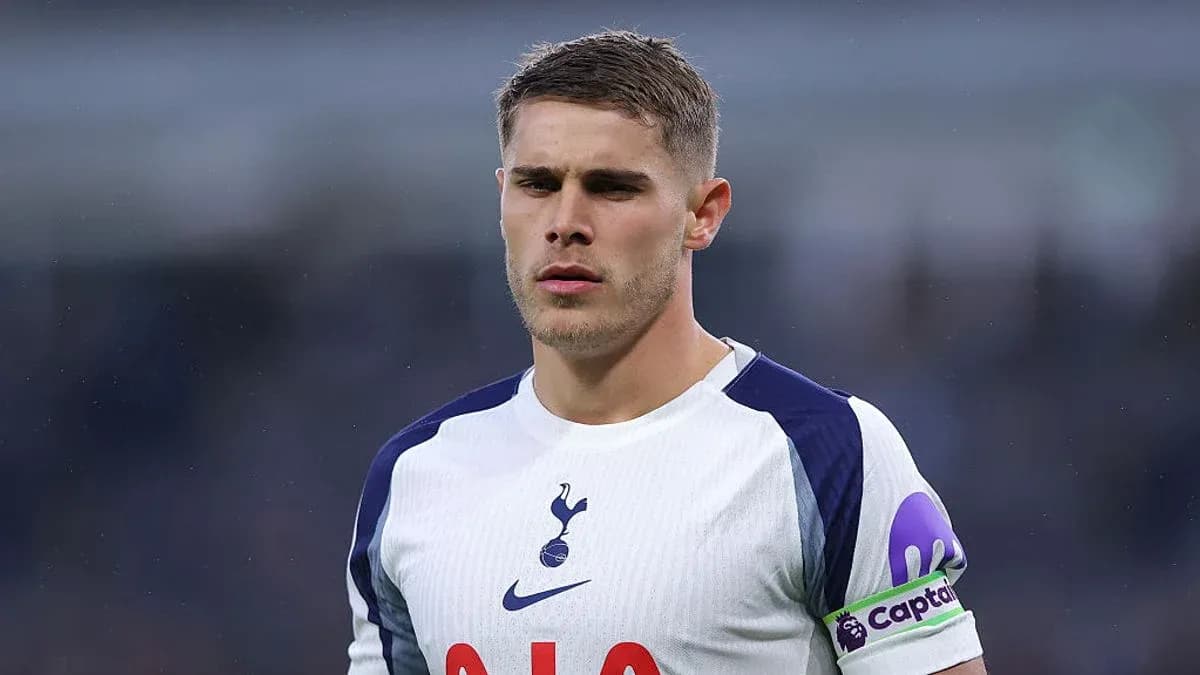 Player wearing Tottenham jersey during match