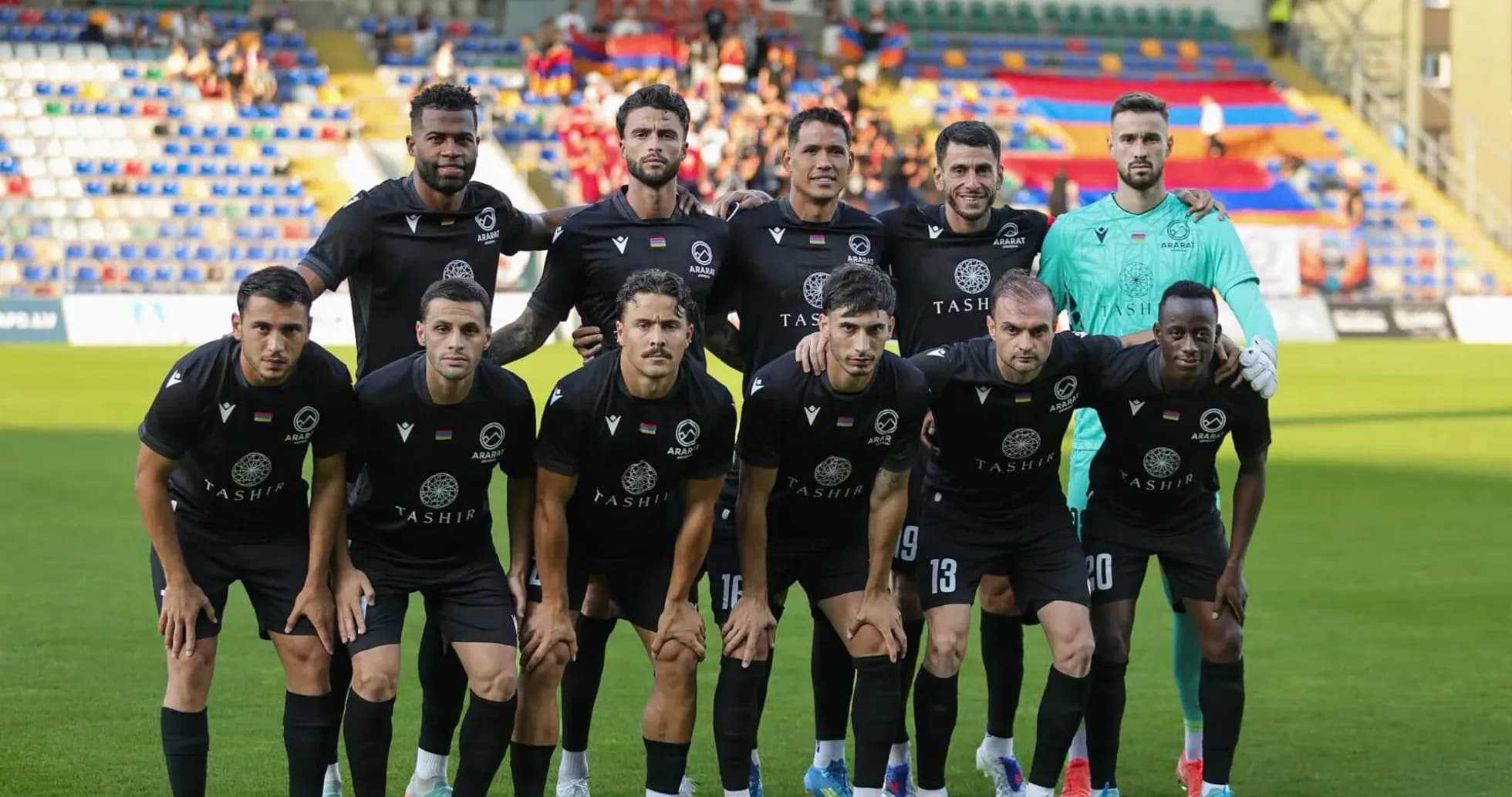 Ararat-Armenia team posing for a photo