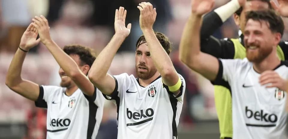 Beşiktaş players celebrating after a match